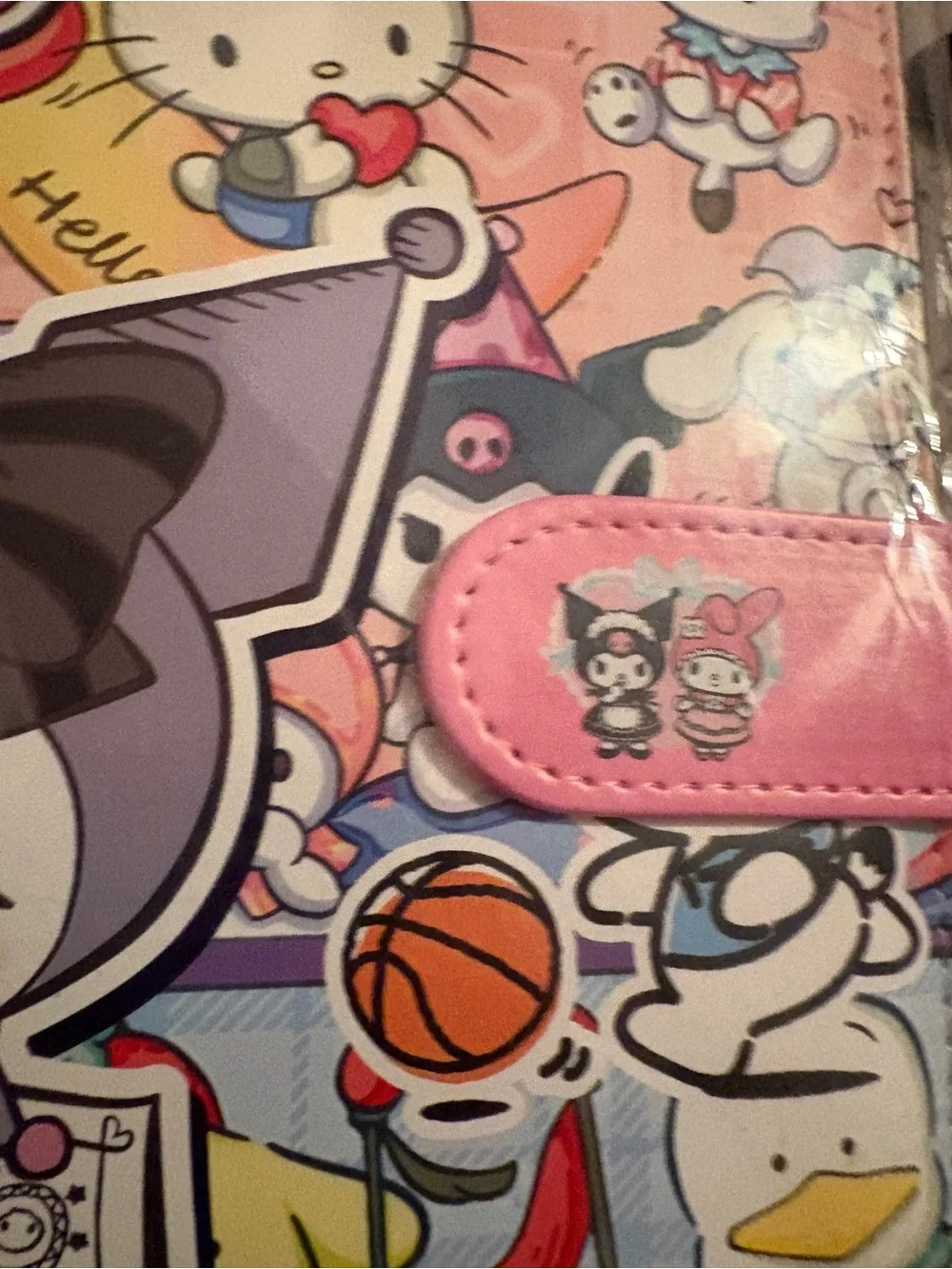 Sanrio  Purple family binder and‎ binder paper